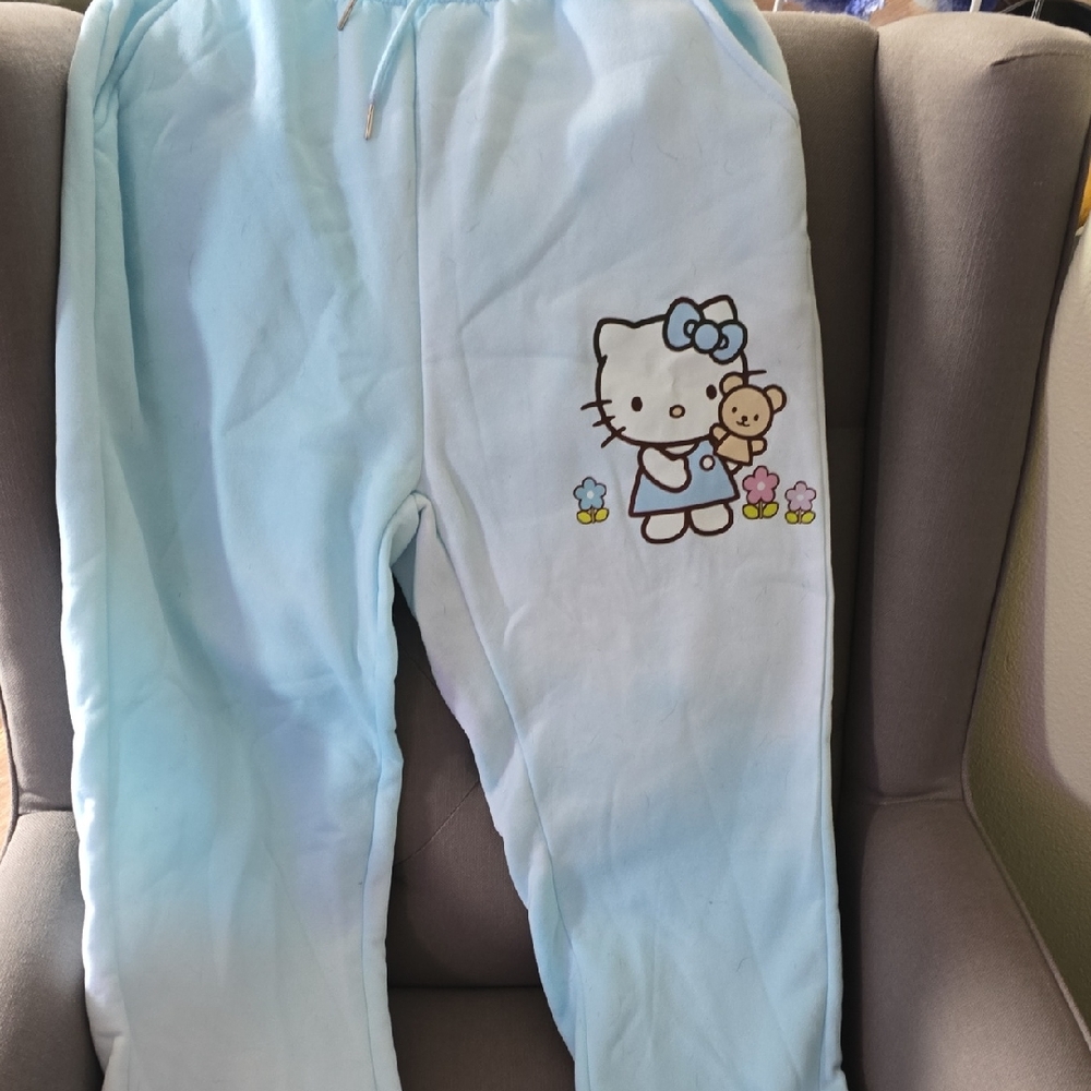 Light Blue Kids Pajama Bottoms